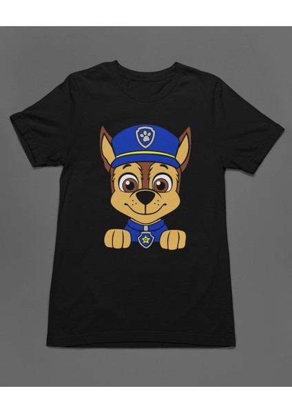 Mini Devriye Chase Görevde Paw Patrol Unisex Tişört T-Shirt