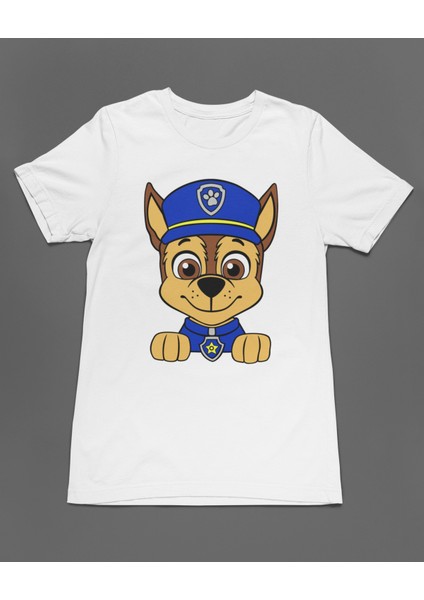 Mini Devriye Chase Görevde Paw Patrol Unisex Tişört T-Shirt fiyatları