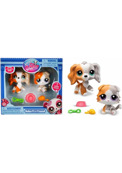 Minişler 2’li Figür Seti S3 - 153&AMP;152 Spanyel Köpek ve Scottis Fold Longhair Kedi