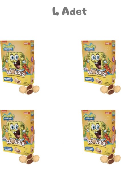 Cloudiz Chocolate Nickelodeon 30G 4 Adet