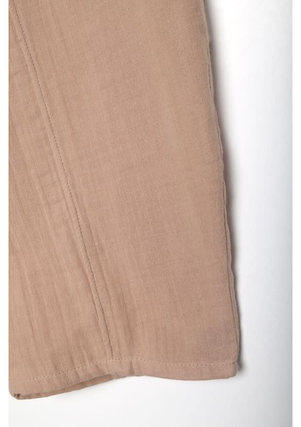 Taş-Cepli Müslin Pantolon