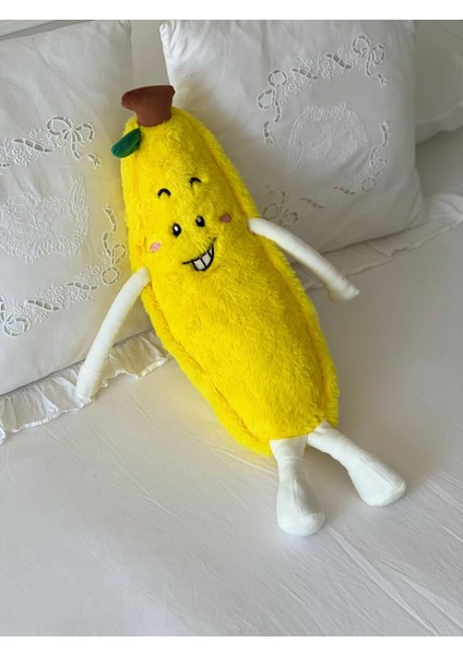 Çocuk Sevimli Muz Uyku&oyun Arkadaşı Peluş Yastık Sarı 50 cm modelleri