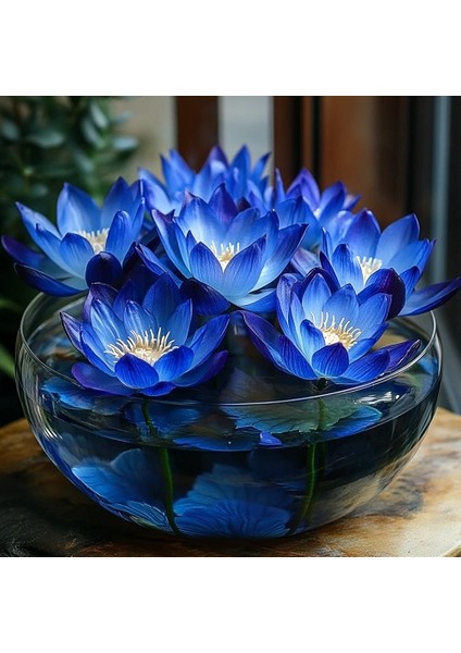 10 Adet Mavi Kase Lotus Çiçeği Tohumu Lotus Çiçeği Tohumu
