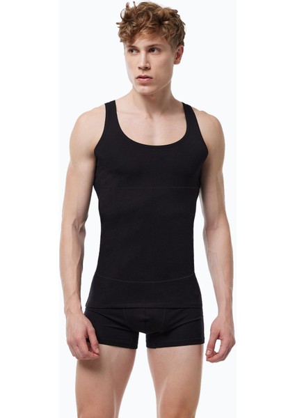 Erkek Siyah Göbek Toparlayıcı Iz Yapmayan Modal Korse Atlet 042 fiyatları