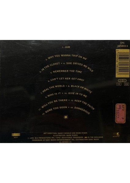 CD Michael Jackson - Dangerous CD fiyatları