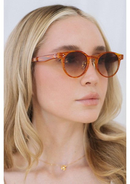 Lucio Orange Brown Degrade Güneş Gözlüğü modelleri