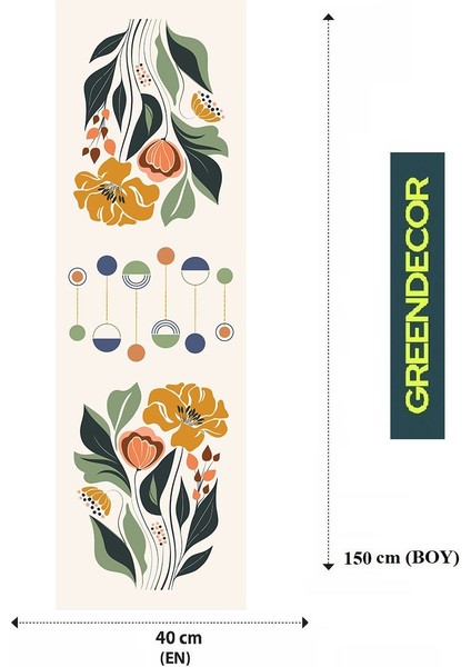 Çiçek Bohem Desenli Özel Tasarım Runner Dijital Baskılı Dekoratif Masa Örtüsü Modern Ev Dekorasyonu fiyatları