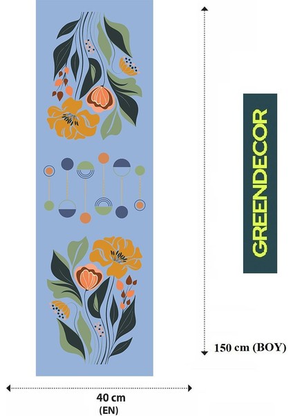 Çiçek Bohem Desenli Özel Tasarım Runner Dijital Baskılı Dekoratif Masa Örtüsü Modern Ev Dekorasyonu fiyatları