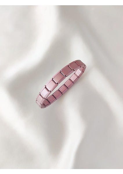 Kadın Paslanmaz Çelik Esnek Italyan Charm Bileklik