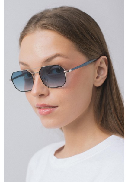 Viva Silver Black Blue Degrade Güneş Gözlüğü modelleri