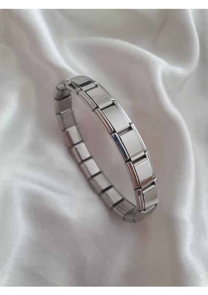 Kadın Paslanmaz Çelik Esnek Italyan Charm Bileklik