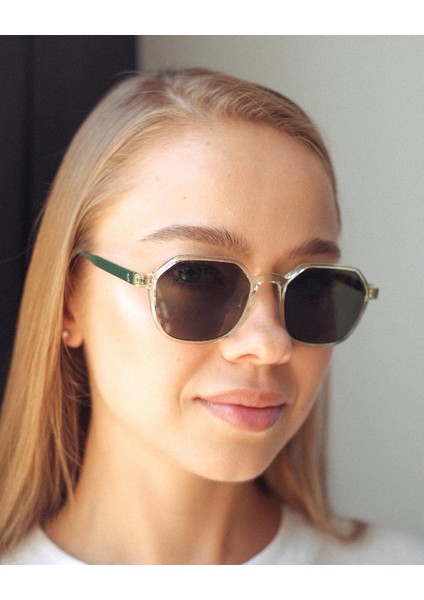 Sezar Bright Clear Green Güneş Gözlüğü