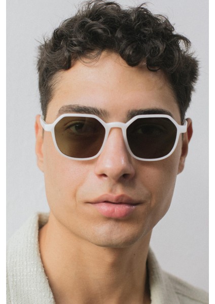 Sezar White Green Erkek Güneş Gözlüğü