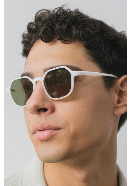 Sezar White Green Erkek Güneş Gözlüğü fiyatları