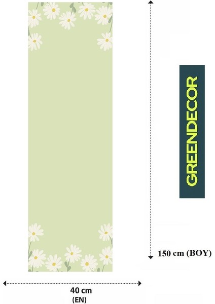 Papatya Çiçek Desen Özel Tasarım Runner Dijital Baskılı Dekoratif Masa Örtüsü Modern Ev Dekorasyonu fiyatları