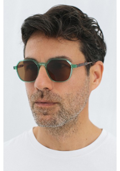 Sezar Green Leopard Brown Erkek Güneş Gözlüğü fırsatları