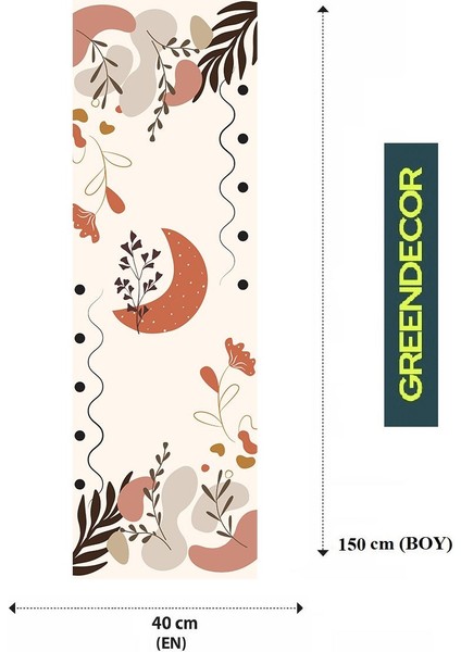 Çiçek Yaprak Desenli Özel Tasarım Runner Dijital Baskılı Dekoratif Masa Örtüsü Modern Ev Dekorasyonu fiyatları