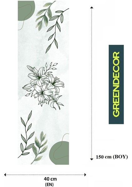 Çiçek Yaprak Desenli Özel Tasarım Runner Dijital Baskılı Dekoratif Masa Örtüsü Modern Ev Dekorasyonu fiyatları