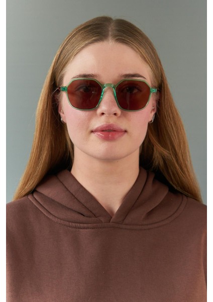 Sezar Green Leopard Brown Güneş Gözlüğü