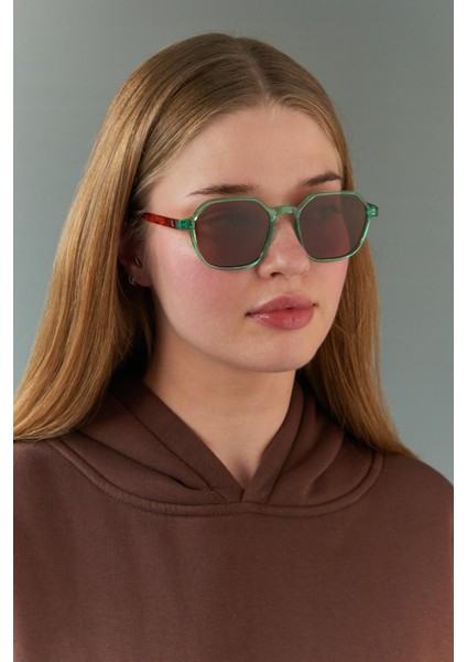 Sezar Green Leopard Brown Güneş Gözlüğü fırsatları