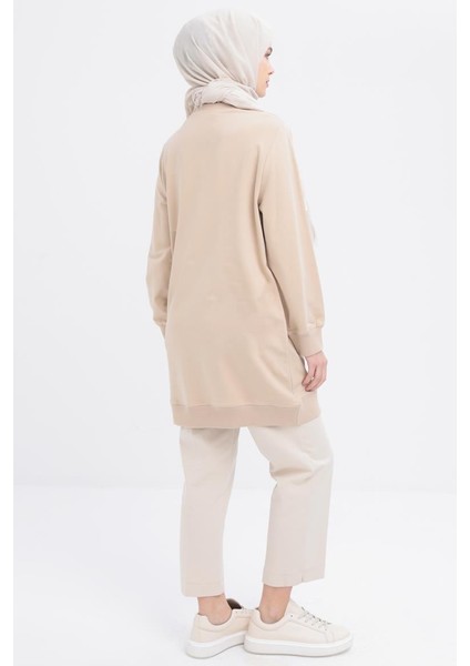 Bej-Önü Nakış Detaylı Likralı Sweat fırsatları