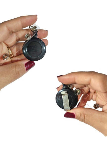 Yaka Kartı Yoyosu Uzayabilen Kancalı Yoyo Aparatı - Siyah