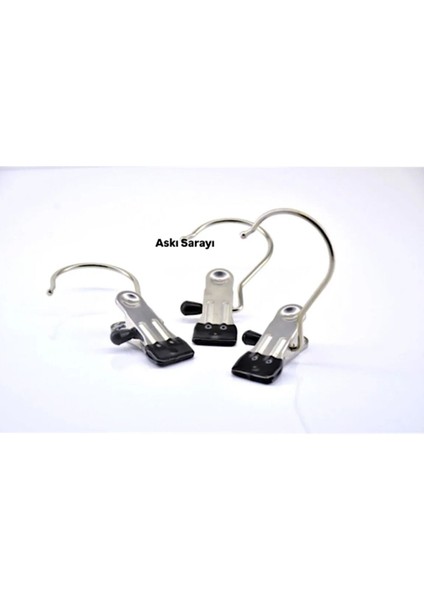 50 Adet Mandallı Şal ve Eşarp Askısı, Şık ve Kullanışlı, Özel Seri Siyah Renk modelleri