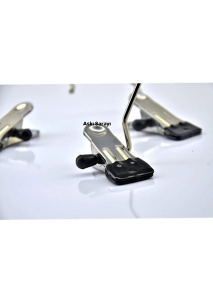 50 Adet Mandallı Şal ve Eşarp Askısı, Şık ve Kullanışlı, Özel Seri Siyah Renk fırsatları