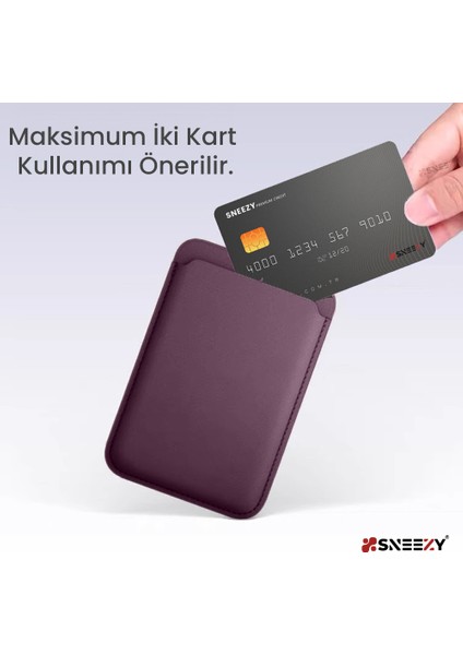 Iphone 16-16 Plus - 16 Pro - 16 Pro Max Uyumlu Birinci Sınıf Magsafe Cüzdan Magsafe Deri Kartlık modelleri