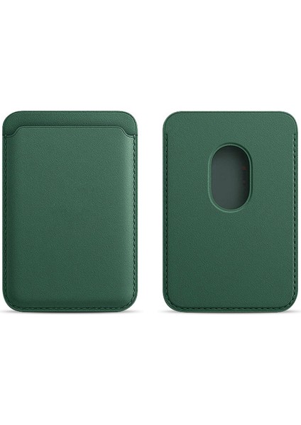 Iphone 16-16 Plus - 16 Pro - 16 Pro Max Uyumlu Birinci Sınıf Magsafe Cüzdan Magsafe Deri Kartlık