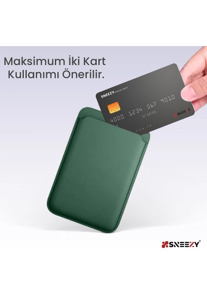 Iphone 16-16 Plus - 16 Pro - 16 Pro Max Uyumlu Birinci Sınıf Magsafe Cüzdan Magsafe Deri Kartlık modelleri