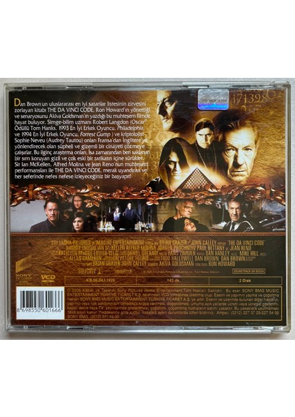 Da Vinci Şifresi VCD (Orjnal Dönem Baskı Vcd)
