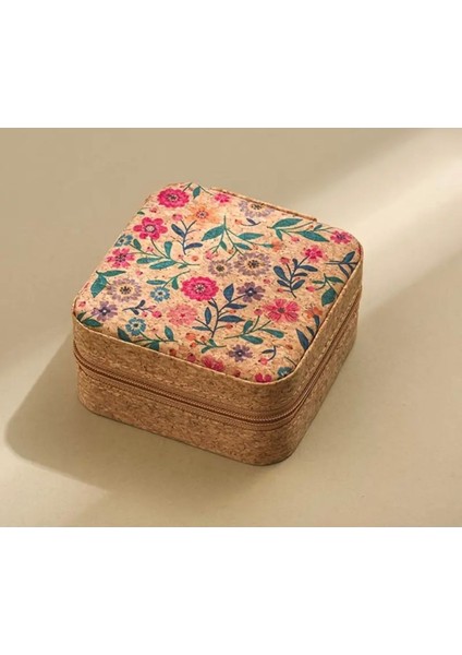 Çiçek Desenli Takı Kutusu ve Düzenleyici, Şık ve Kullanışlı Tasarım