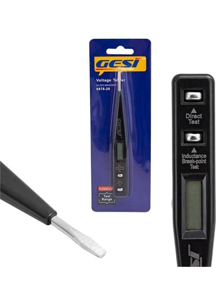 Gesi 6878-28 Dijital Ekranlı Faz Kontrol Kalemi Voltaj Test Aleti - Dijital Ölçüm Cihazı fiyatları