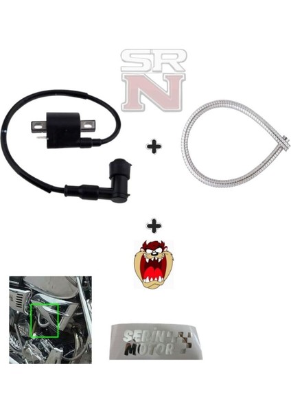 Cg Cup Ateşleme Bobini + Nikel Kılıf Modifiye Seti Hdy Tzmanya Sticker Srnmotor