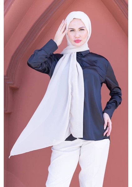 Shawl Kadın Krem Boneli Şal