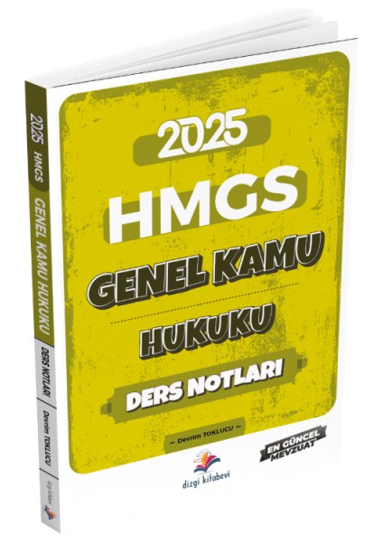 Yayınları 2025 Hmgs Genel Kamu Hukuku Ders Notları