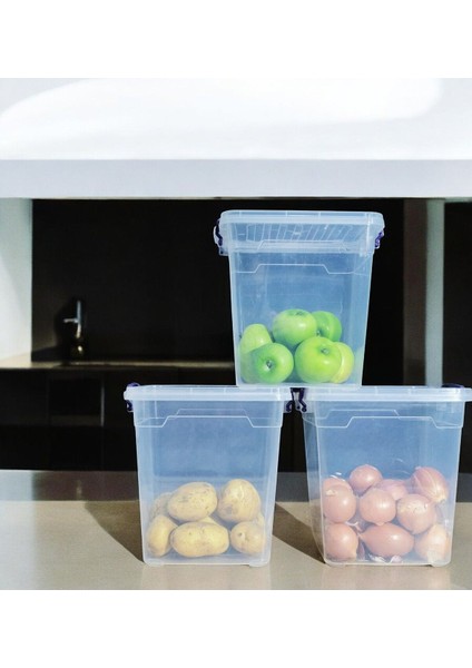 11L Şeffaf Dikey Kapaklı Derin Saklama Kutusu, Düzenleyici ve Depolama Çözümü fırsatları