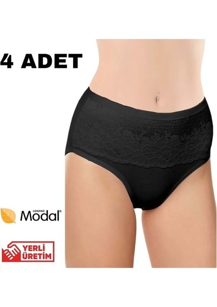 4 Adet 0193 Yüksek Bel Toparlayıcı Kadın Külot modelleri