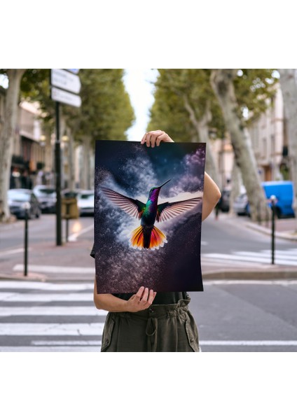 Çerçevesiz Poster Sinek Kuşu "coco"