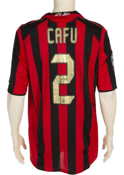 Ac Milan Iç Saha Retro 2005 2006 Cafu Forması (Kırmızı/siyah)