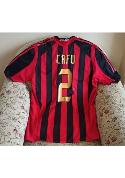 Ac Milan Iç Saha Retro 2005 2006 Cafu Forması (Kırmızı/siyah) modelleri