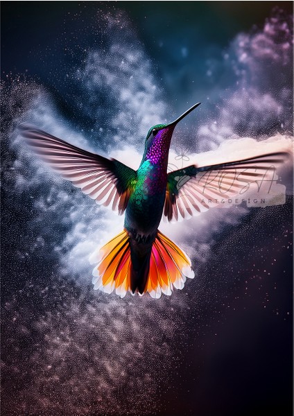 Çerçevesiz Poster Sinek Kuşu "coco" fırsatları