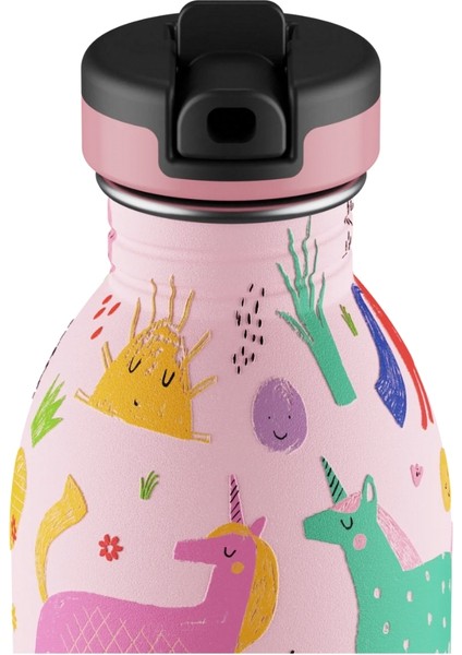 Kids Bottle Magic Friends Pipetli Paslanmaz Çelik Çocuk Su Matarası 500 ml fiyatları
