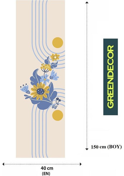 Çiçek Bohem Desenli Özel Tasarım Runner Dijital Baskılı Dekoratif Masa Örtüsü Modern Ev Dekorasyonu fiyatları