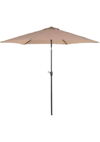 Varese 270 cm Metal Ayaklı Bahçe Şemsiyesi, 360° Döner, Ayarlanabilir