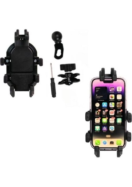 Gear5 Motosiklet Delüx Telefon Tutucu Titreşim Modüllü Tt1