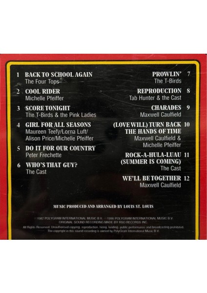 CD Grease 2 Original Soundtrack CD fiyatları