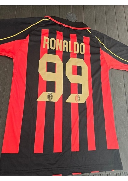 A.c M.i.l.a.n 2007 Sezonu #99 Fenomen Ronaldo Özel Nostalji Forması Kısa Kol (Kırmızı/siyah) fiyatları