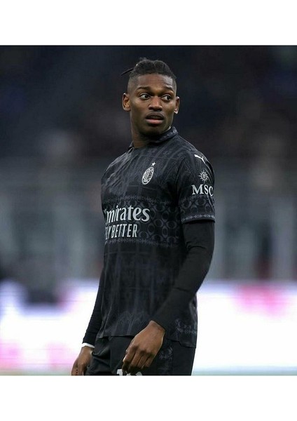 A.c Milan 2023/24 Yeni Sezon Isimsiz Özel Tasarım Konsept Forması (Black Thırd Shırt)